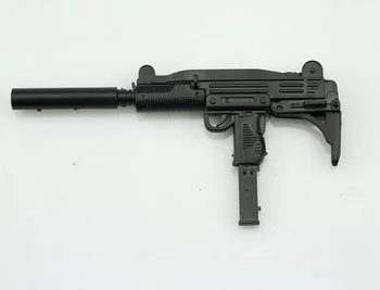1:6 Lestvici UZI Brzostrelka Pištolo Plastičnih Sestavljeni Strelnega orožja 4D Pištolo Model za 12