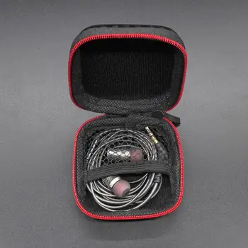 Prenosni Mini Zadrgo Kvadratnih Težko Aseismic Vlage-Dokazilo Slušalke Vrečko Škatla za Shranjevanje Slušalke Primeru za SD TF Kartice Prevoznik Torbici
