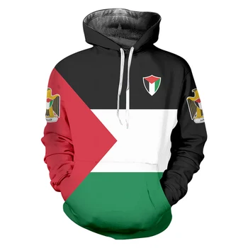 OGKB Pomlad Jesen Moške Priložnostne Hoodies 3D Tiskanih Free Palestine Zastavo Sweatshirts Dekle Palestine Šal Prevelik Letnik Puloverju