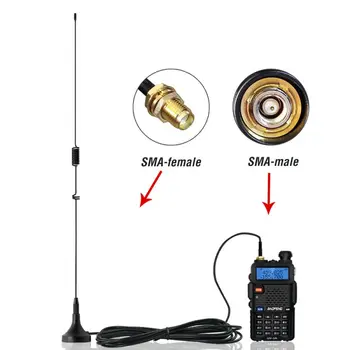 Nagoyi UT-106UV Avto Ham Radio Magnetna Antena za VHF/UHF Dual Band GURS-Ženski za Baofeng BF-888S UV-5R/9R/10R/82 Walkie Talkie
