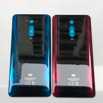 Nazaj steklen Pokrov Za Xiaomi Mi 9T MI9T pro zadnja Vrata Zamenjava Baterije Primeru, Zadnji Pokrov Ohišja Črna
