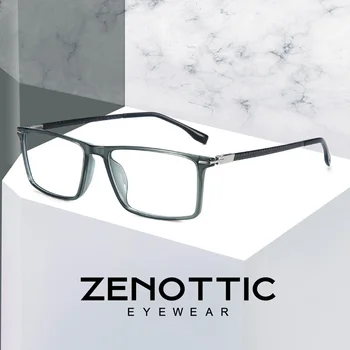 ZENOTTIC blagovne Znamke Recept Očala Unisex Polno Platišča Eyewears Anti Blue Ray Photochromic Kvadratnih Optični Recept Očala