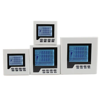 LCD-Zaslon Triphase Plošči Merilnik Analyzer A,V,W,kWh,cos, Hz, Var , Multifunkcijski Merilnik Moči Z RS485 Modbus-RTU