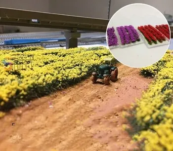 Model gradnje drevesne vegetacije rastlin železniški vlak vojaške pesek tabela model DIY materiali, mikro krajine dekoracijo sc