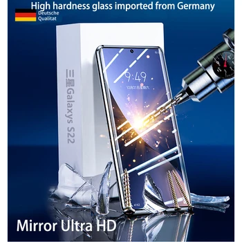 Za Samsung Galaxy S21 S22 ultra primeru NOVE 360° Polno priložiti Zaščito Kovinske zlitine okvir Magnetni Magsafe Adsorpcije steklen pokrov