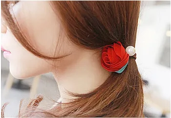 Korejski moda elastični las gume pasovih, ženske, dekleta vezi lase vrv obroč pribor za ženske lase scrunchie headdress pokrivala