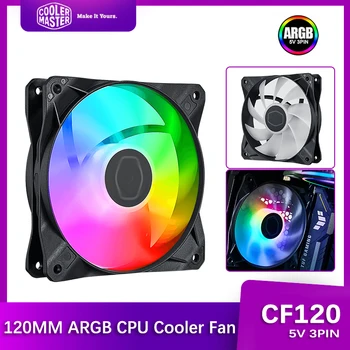 Cooler Master CF120 120mm Primeru Fan Naslovljive 5V/3PIN ARGB CPU Hladilnik PWM Fan Mirno Vodno Hlajenje Zamenjajte Ventilator