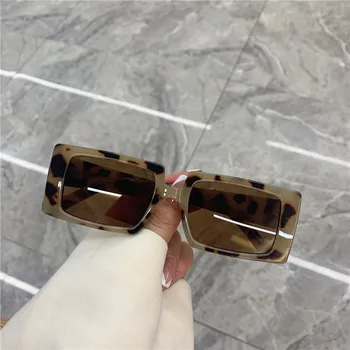 2021 Moških in Žensk Enak Stil Modni Kvadratnih sončna Očala Anti-UV Sonce Odtenki Očala blagovne Znamke, Modela Očal