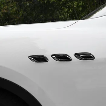 Ogljikovih Vlaken Strani Zraka Vent Fender Kritje Zunanjosti za Maserati Levante 2016 2018 2019 2020 2021 Ghibli do 2021