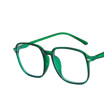 Pregledna Računalnik Očal Okvir Ženske Moški Anti Modra Svetloba kvadratnih Očala Plastičnih tečaj Očala, Optično Spektakel Eyeglass