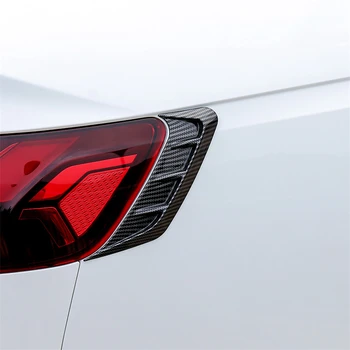 2PCS Zadaj Smerniki Obrvi Okvir Dekoracijo Rep Svetlobe Veke Oči Pokrov Nalepke Trim Za Audi A4 B9 S4 2020 Avto Dodatki