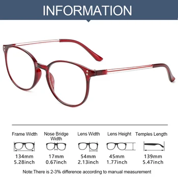 Unisex Obravnavi Očala Prenosni Presbyopic Očala High-definition Ultralahkih PC Okvirji Klasična Očala Vision Care +1.0~+4.0
