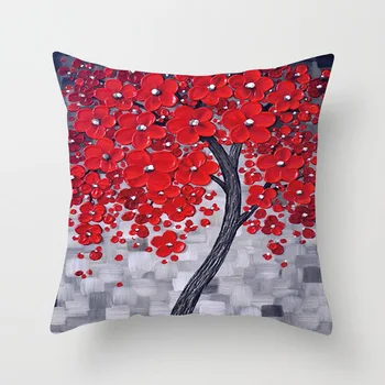 Rdeči listi ljubitelje Valentinovo serije vzglavnik Maple Leaf, ki Spadajo Blazine kritje Drevo Vzorec Retro blazine pillowcases