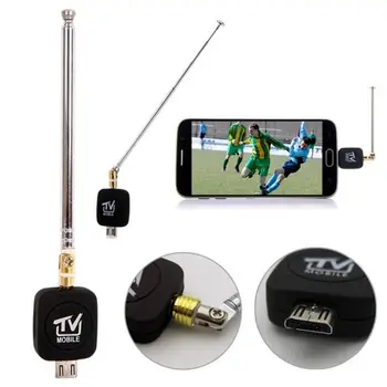 Strokovno Mini Micro USB DVB-T Digitalni Mobilna TV Sprejemnik Satelitski Sprejemnik Palico Ključ Črno za Android Pametni Telefon, TV HDTV