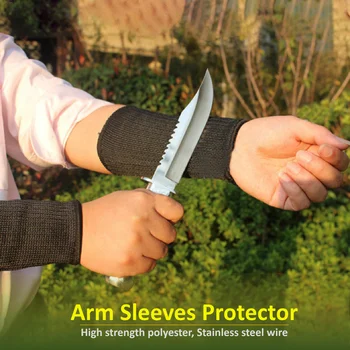 1 Par Cut-Odporni Roko Rokavi Zaščitnik Ravni 5 Anti-Rezanje Zapestje Zapestnica Za Delo Varnosti Delavca Vrtnar Visoke Trdnosti