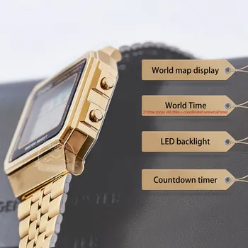 Casio watch zlato uro moških, določene blagovne znamke luksuzni LED digitalni Nepremočljiva Quartz moški gledajo Šport vojaške Zapestje Gledati relogio masculino