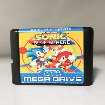 Sega MD igra kartice - Sonic Modra Krogla za 16-bitni Sega MD igra Kartuše Megadrive Genesis sistem