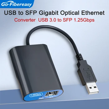 USB 3.0, da Gigabit SFP Optični Ethernet Network Adapter 1000Mbps SX/LX SFP Sprejemnik, Pretvornik Realtek RTL8153 Optično Stikalo