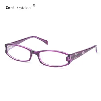Gmei Optični Moda Acetat Pravokotnik Polno Platišča Optičnih Očal Okvir za Ženske, Očala na Recept Očala T9104