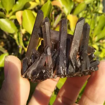 100 g Redkih naravnih lepo črno quartz crystal grozdov tibera vzorec
