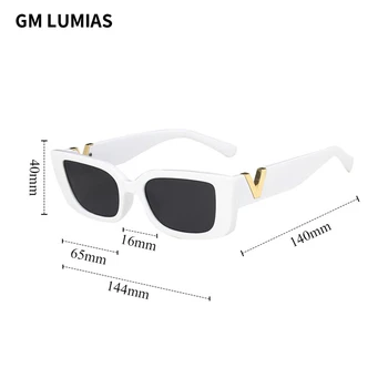 GM LUMIAS sončna Očala za Ženske 2022 Moda Letnik Lady Odtenki Očala Retro Luksuzne blagovne Znamke Oblikovalec UV400 Ženska sončna Očala