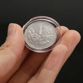 100 kozarcev 27mm Kovanec Kapsule Jasno Krog Oblikovan Akril Ustvarjalne Spominek Kovanec Kapsule za Podelitev Nagrad