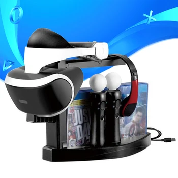 PS VR Shranjevanje Nosilec Predstavitev PS4 PS Move Controller Polnilnik Dock Postajo Igre, Zgoščenke Držalo za PSVR CUH-ZVR2 2th Zaslon Stojalo