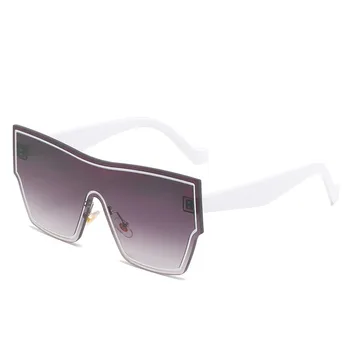 2021 Nov Modni Enega kosa sončna Očala Ženske Klasični Big Okvir Retro Punk Stil Očala za Moške za zaščito pred soncem Očala Očala UV400