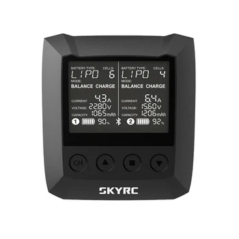 Origina SKYRC B6 Nano Duo 2X100W 15A Bluetooth Smart AC Polnilec za Baterije Discharger Podporo SkyCharger APP