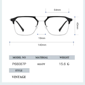 Nov Prihod Anti-Blue Ray Modnih Očal, Plastični Kozarci Okvir Polno Platišča Optična Očala s Spomladanski Tečaji, Unisex