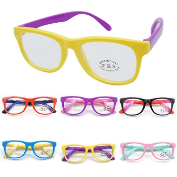 Novo Otrok Kvadratni Okvir Soft Kolesarska Očala Anti-modra Svetloba Očala Anti-kratkovidnost Sevanja Zaščito za Oči Anti-UV zaščitna Očala