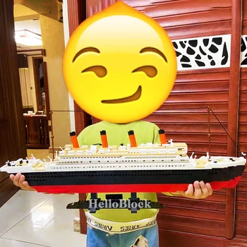 RMS Titanic Križarjenje z Ladjo ladja Mesta Model Gradnjo Kompleti 3D Blokira Moive Seriji Jack in Rose Številke DIY igrače za Otroke Opeke