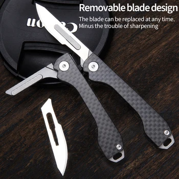 Ogljikovih vlaken folding nož večnamensko nujne medicinske EOS prenosni self-defense nož