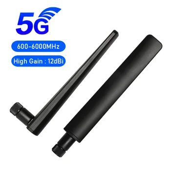 1pcs 3G 4G 5G Antena Visok Dobiček 12dBi 600-6000MHz SMA Moški za Brezžično Omrežno Kartico Wifi Usmerjevalnik Visoko Signal Občutljivost