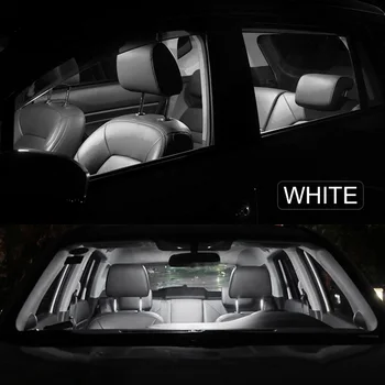 10pcs Bela Canbus LED Notranjosti Zemljevid Dome Branje Žarnice Komplet Za Acura TSX 2004 2005 2006 2007 2008 registrske Tablice Lučka