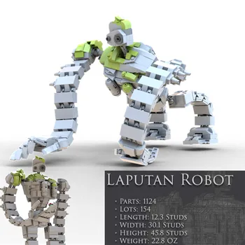 Novo MOC Robota Laputan Robot Fit MOC-20801 Sky City-Laputa Robot Model Stavbe, Bloki, Opeke Otroci Igrače Fant Darilo za Rojstni dan