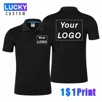 Quick Dry Športna Polo Majica T-Shirt po Meri Logo Print/Vezenje Design Podjetje, blagovno Znamko Dihanje River Kratek Rokav Vrh 4XL