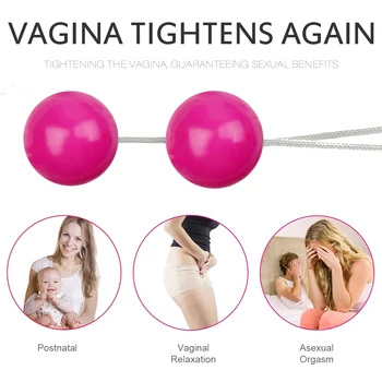 Vaginalne Kroglice Keglove Uresničevanje Ben Wa Žogo Medenične Mišice Vagina Zaostritev Massager Simulator Krči Žogo Adult Sex Igrača za Ženske