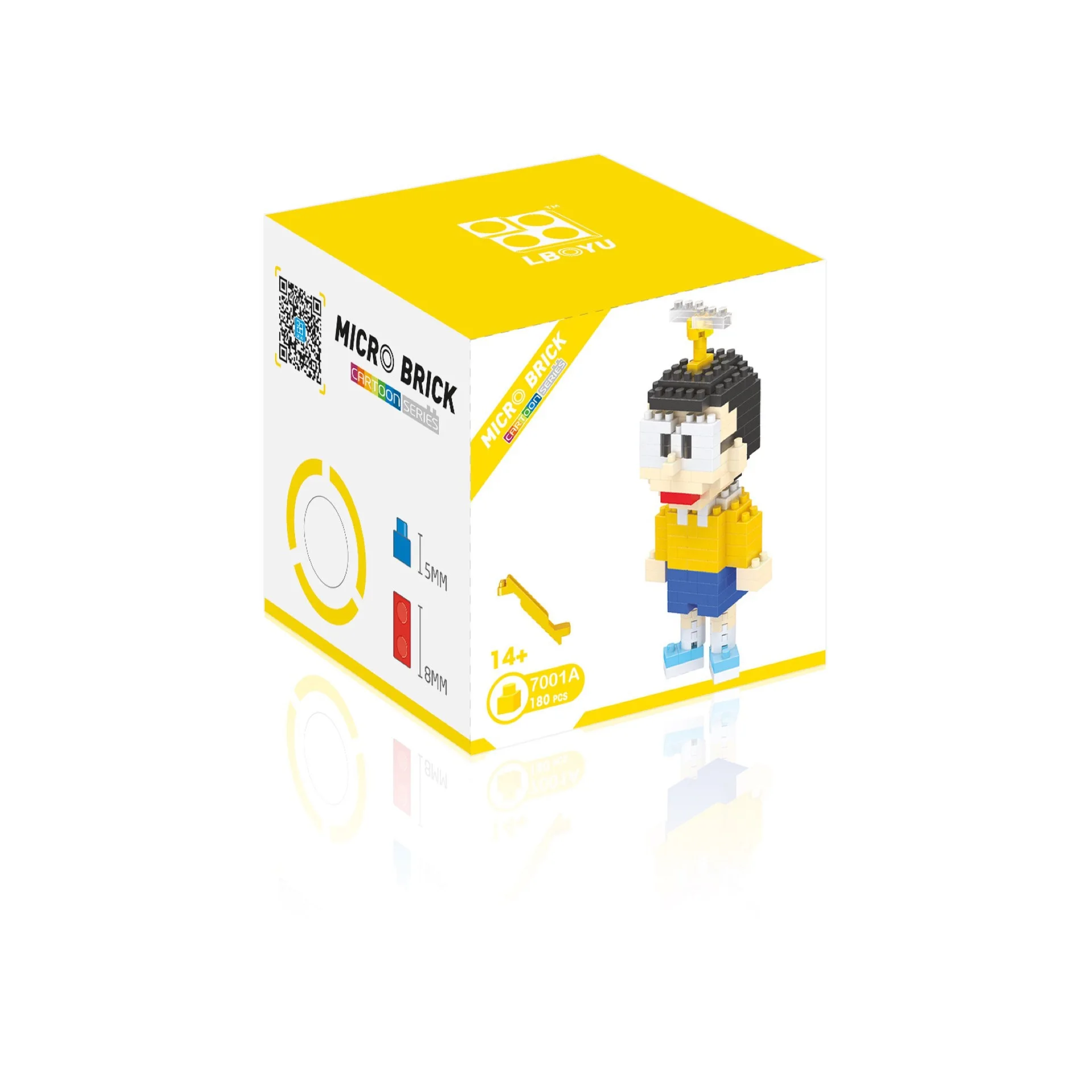 Boyu Risanka Mini Bloki zidarske Opeke Cute Anime Zbirka Božično Dekleta, Darila, Igrače za Otroke Juguetes Doraemon 7000 Slike 1