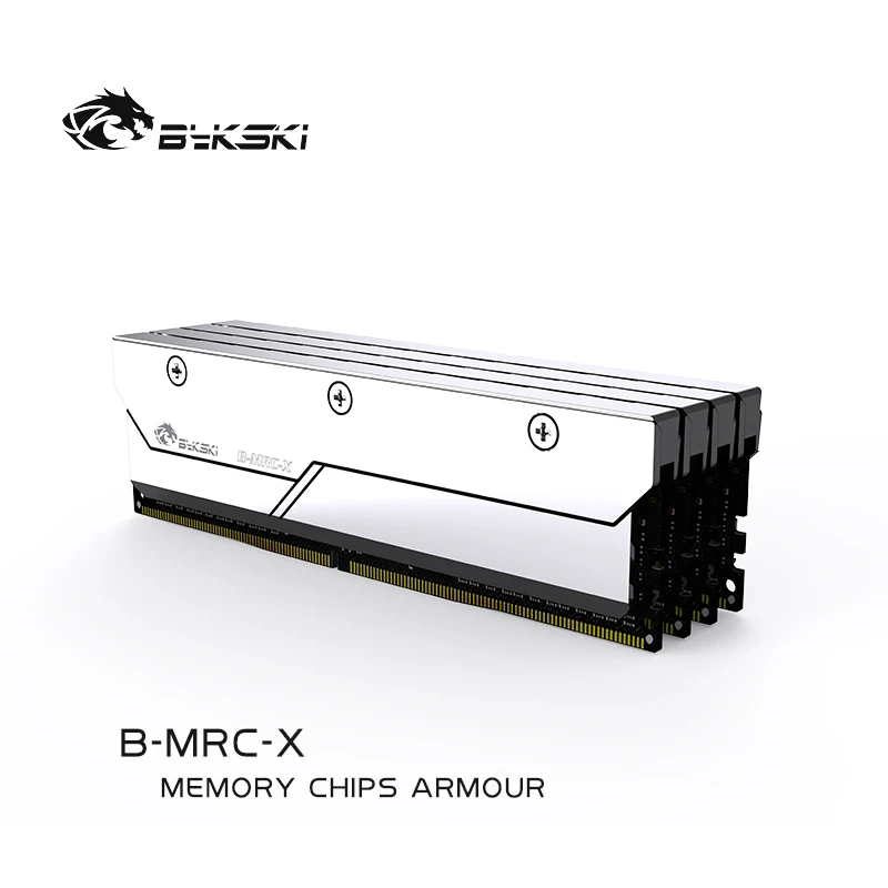 Bykski Full Metal Radiator Kritje za DDR5 RAM Pomnilnika Korito / Srebrna Sponka za PC Sistem Odvajanje Toplote Oklep / B-MRC-X Slike 2