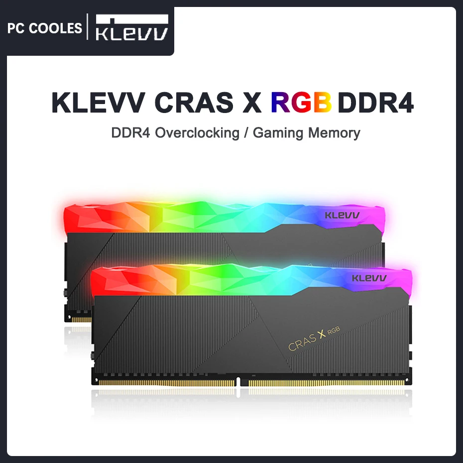KLEVV bonitetnih agencij X RGB DDR4 Gaming pomnilnik 8GB 16GB 3200MHz 3600MHz Hynix Žetonov 288 Pin DIMM Overclocking RAM dual channel Memory Slike 3