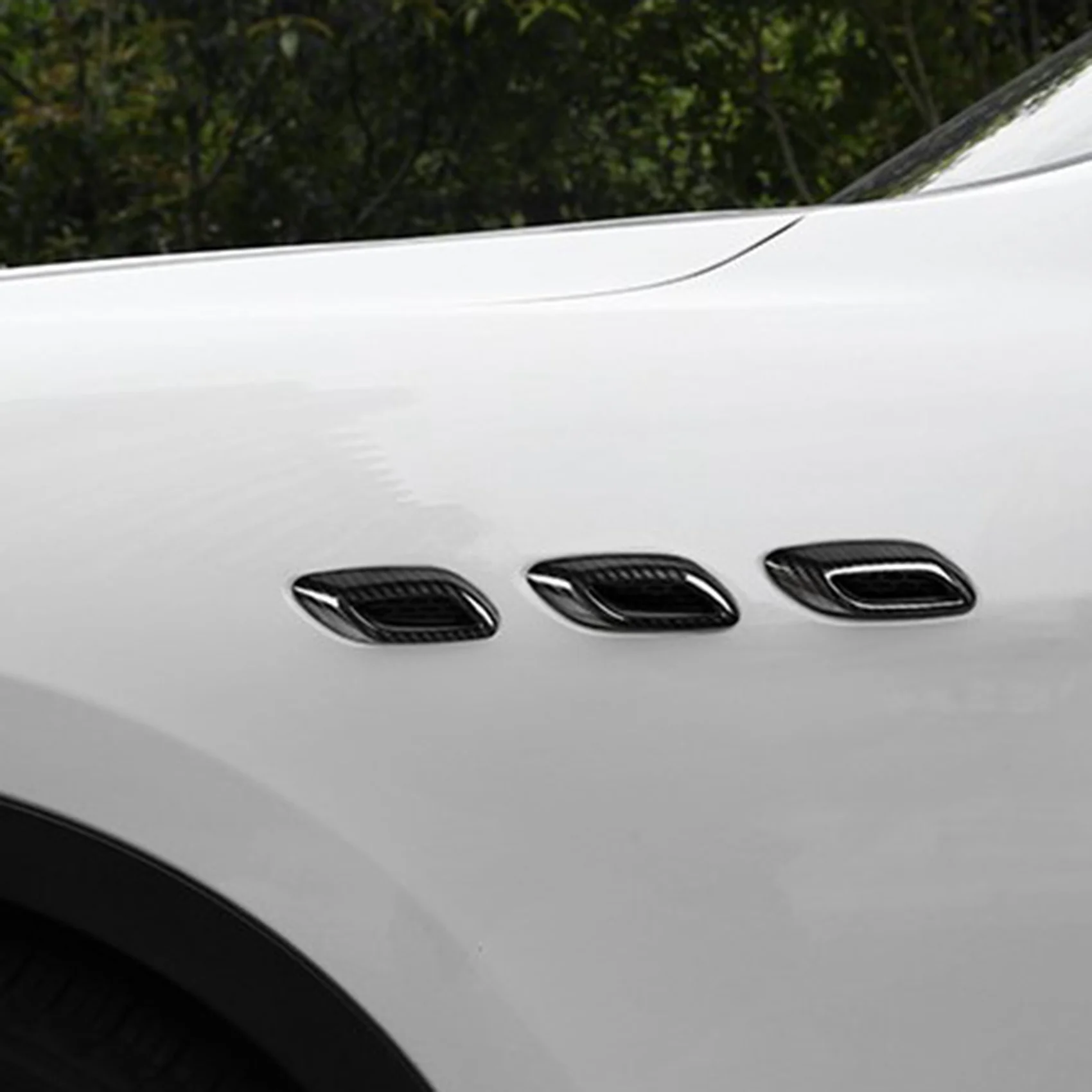 Ogljikovih Vlaken Strani Zraka Vent Fender Kritje Zunanjosti za Maserati Levante 2016 2018 2019 2020 2021 Ghibli do 2021 Slike 0