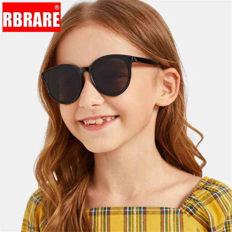 RBRARE Okrogla sončna Očala Dekleta Fantje Pisane Ogledalo Vintage Otrok Očala Konkavno Obliko Osebnosti Anti-UV Ulica Premagal Otrok Slike 1
