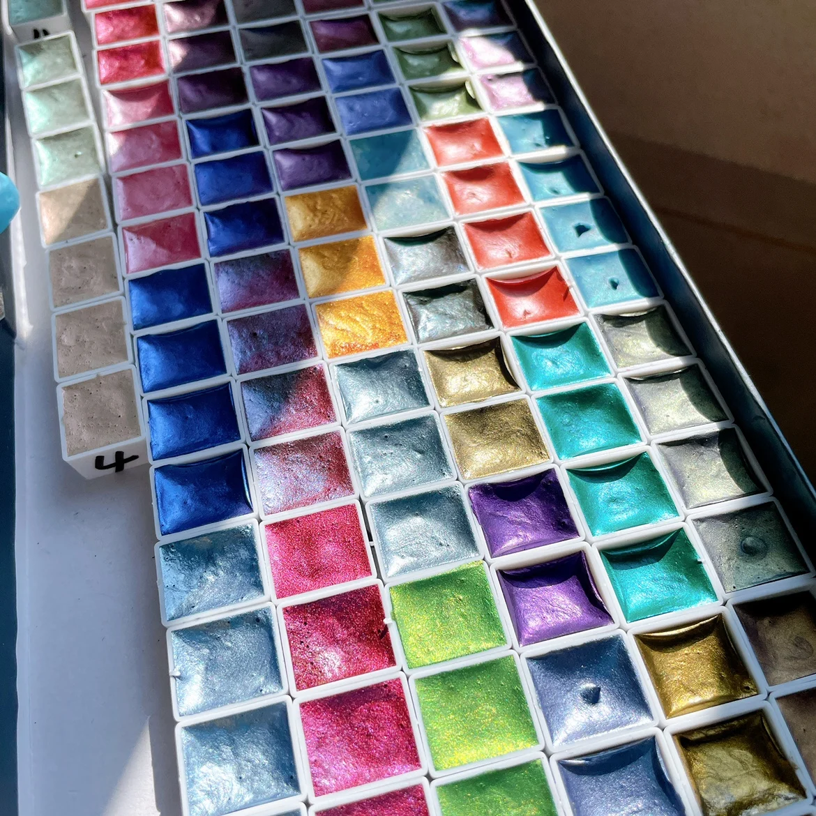SUPER VIZIJO Kameleon, akvarel pigment mica pearl bleščice Acuarela v 48 barv 1ml/2ml RISANJE ustvarjalce Slike 2