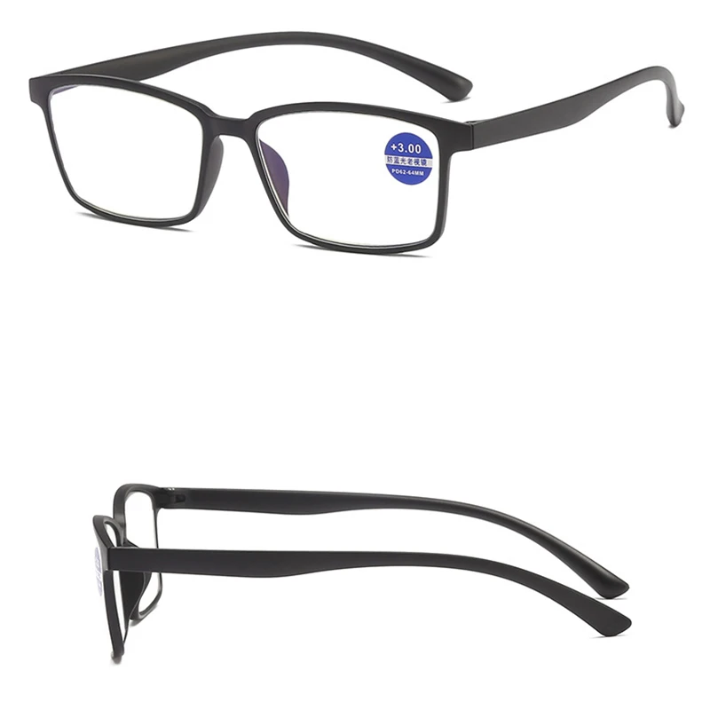 TR90 Moški Ženske Obravnavi Očala Modre Svetlobe Blokiranje Prilagodljiv Ultralahkih Full Frame Presbyopic Očala Povečevalna Računalnik Očala Slike 4