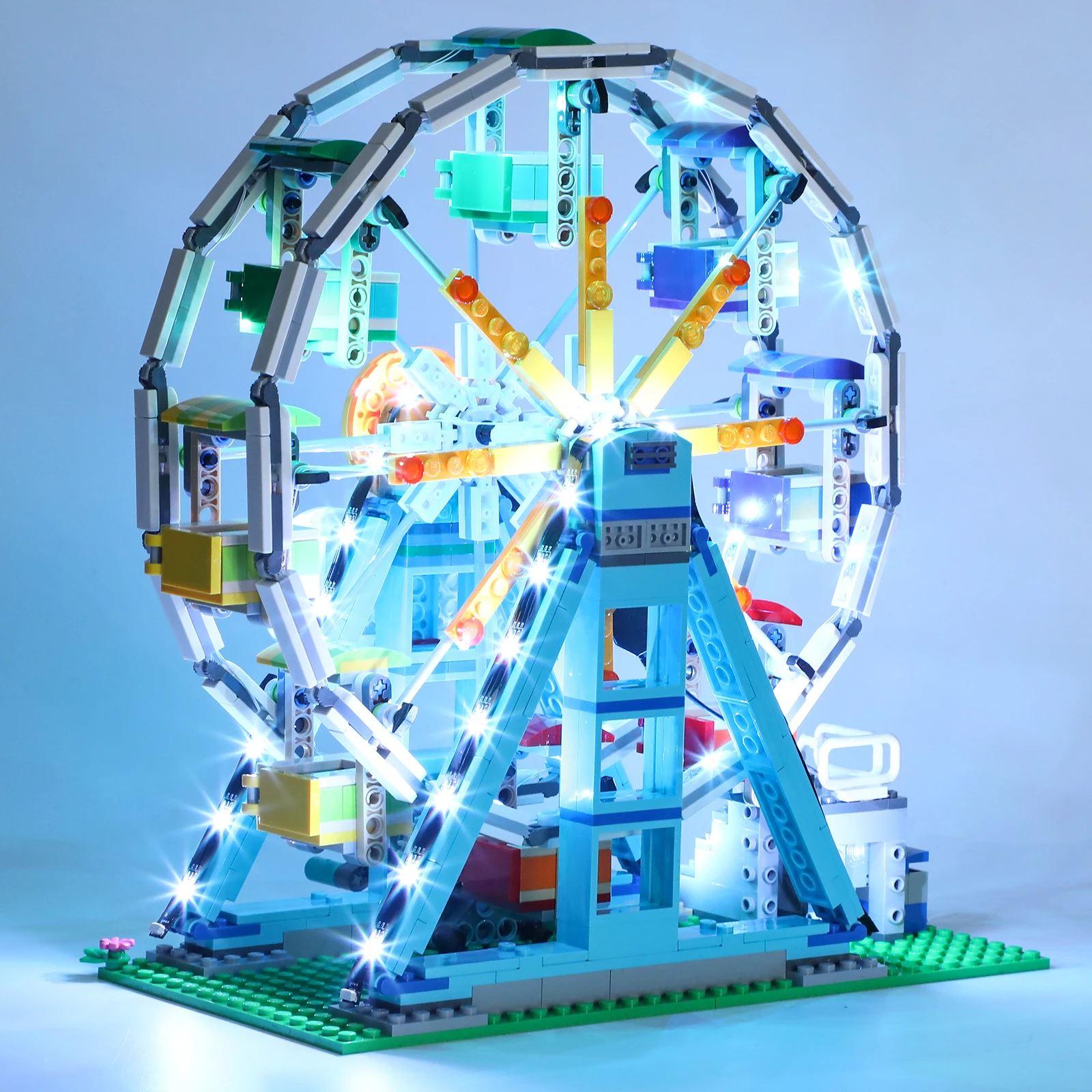 YEABRICKS LED Luči Komplet za 31119 Ferris Wheel, Rerote Nadzor Slike 0