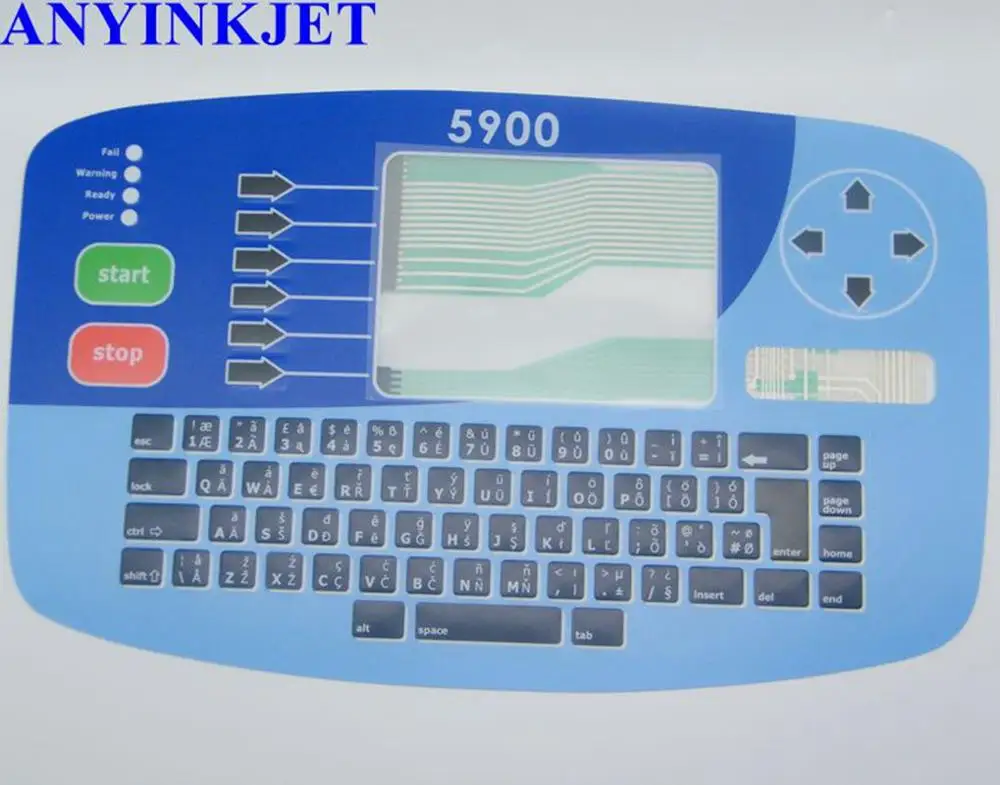 Za Linx 5900 tiskalnik, tipkovnico, zaslon 5900 tipkovnica zaslon 5900 tipkovnico membrane Slike 2